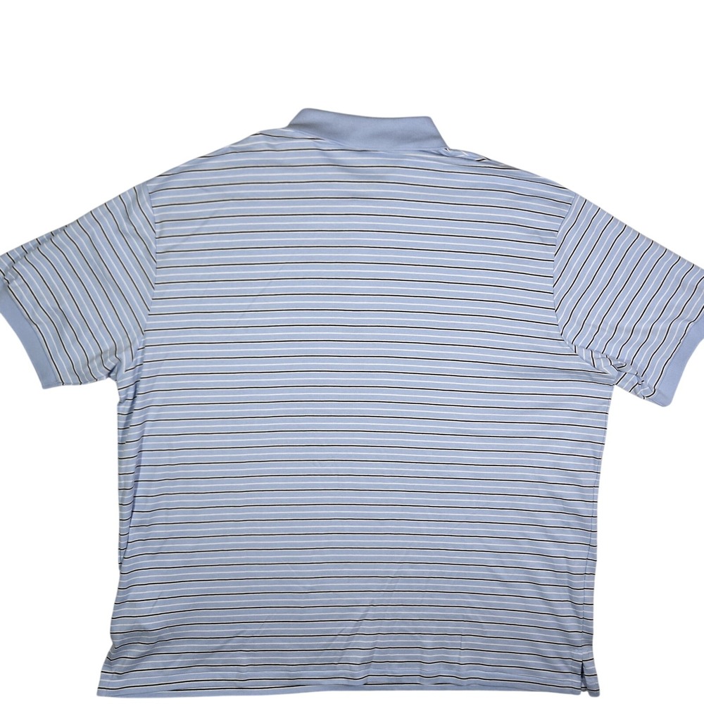 $125 Polo Ralph Lauren Mens 3XB Blue White Stripe Cotton Polo‎ Shirt 3XL Big - Picture 4 of 7